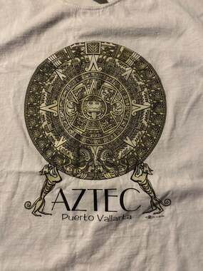 Del Sol Aztec Puerto Vallarta T-Shirt Size XL Vintage 1999 White